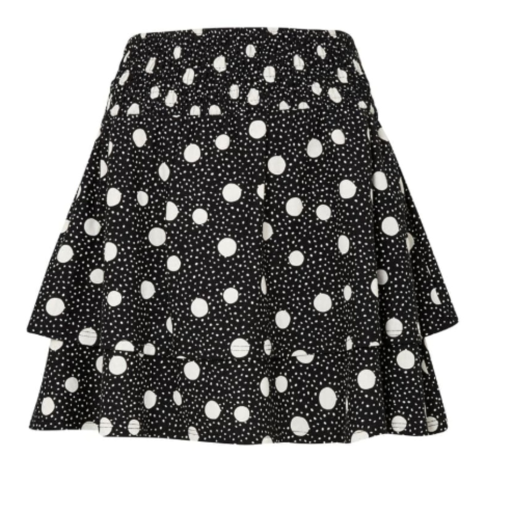Topshop Tiered Polka Dot Skirt
